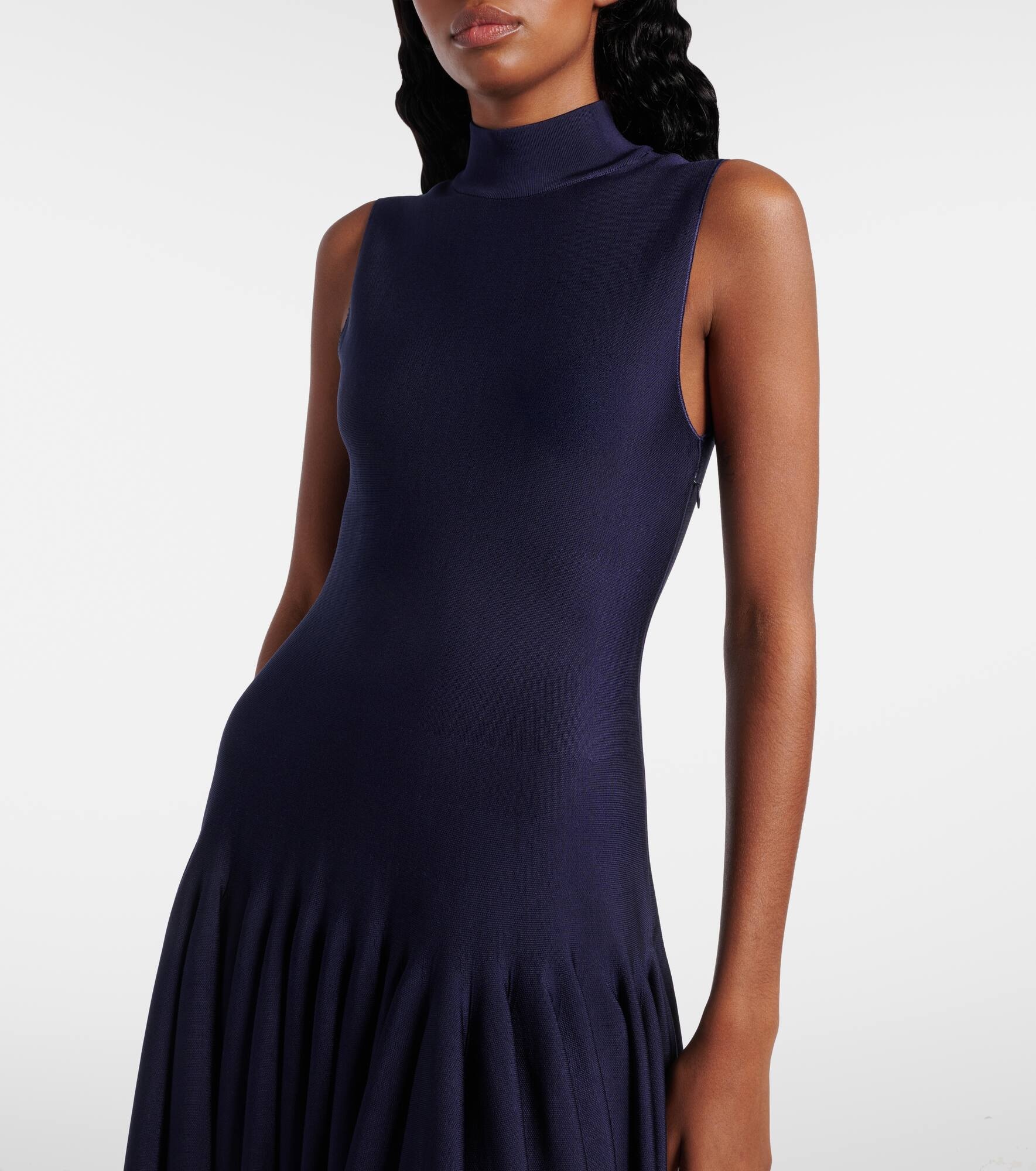 Godet midi dress - 4
