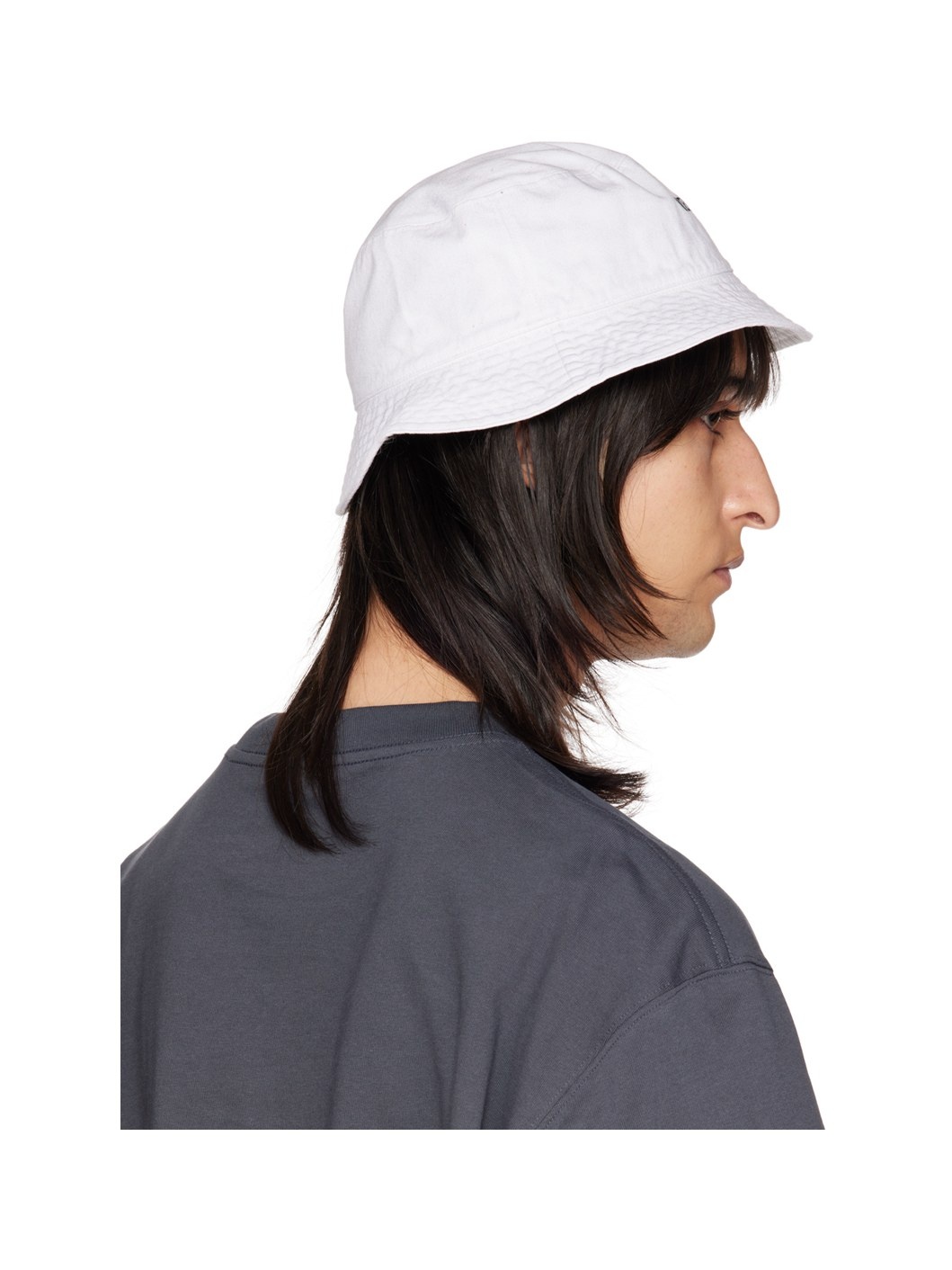 White Logo Bucket Hat - 3