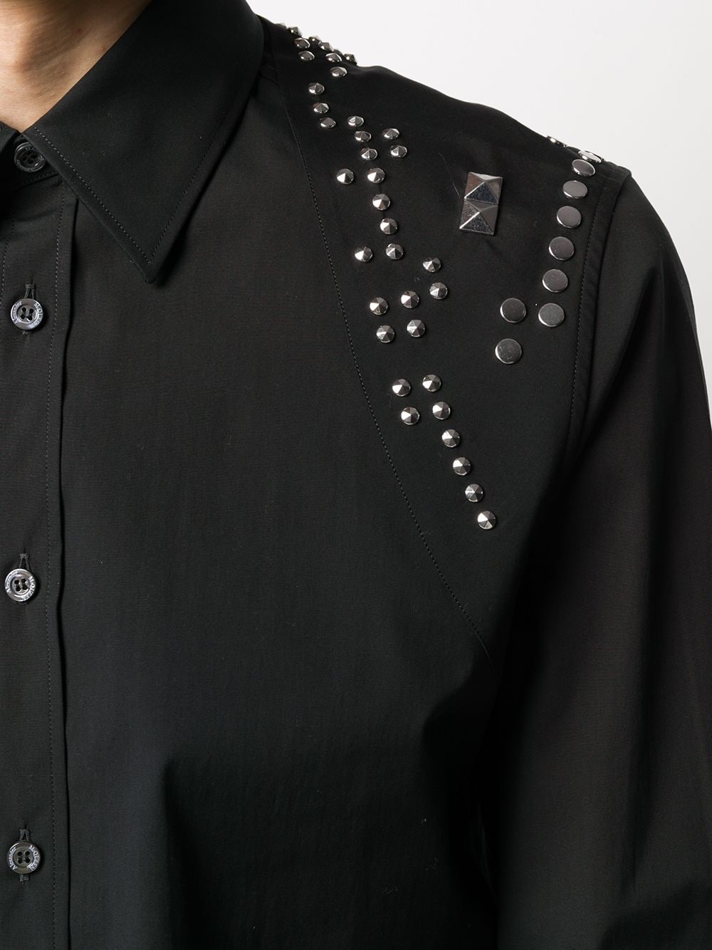 Harness stud-embellished shirt - 5