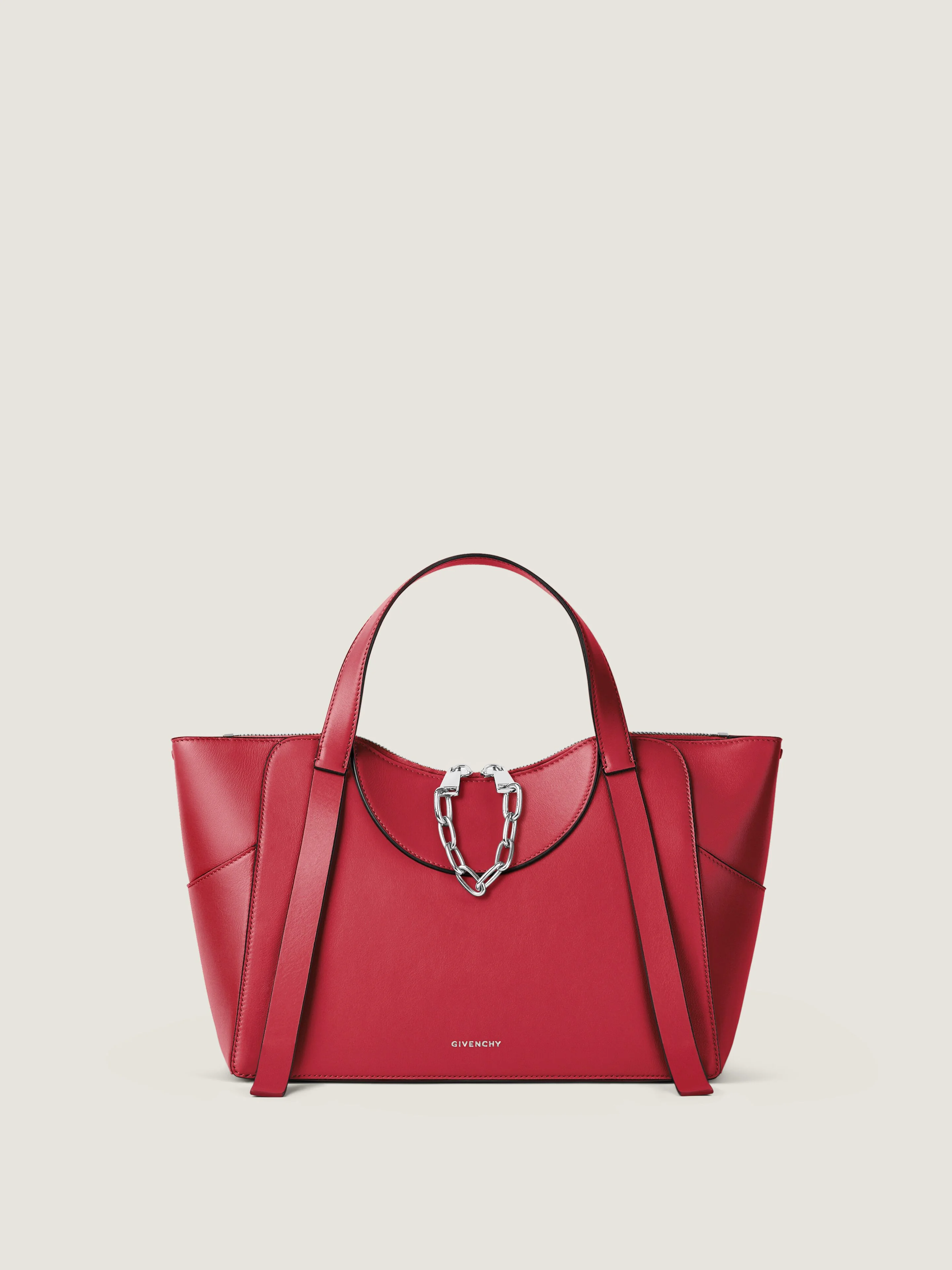 MEDIUM THE SNATCH BAG IN GRAINED LEATHER - 1