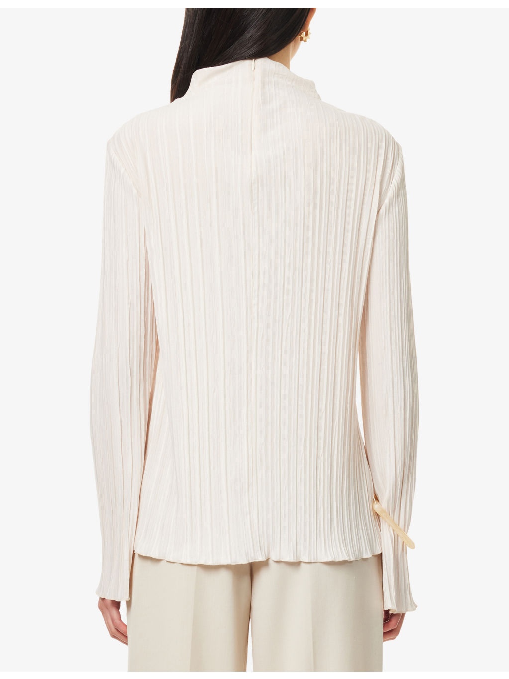 Abacus Long-Sleeves Stretch-Woven Top - 4