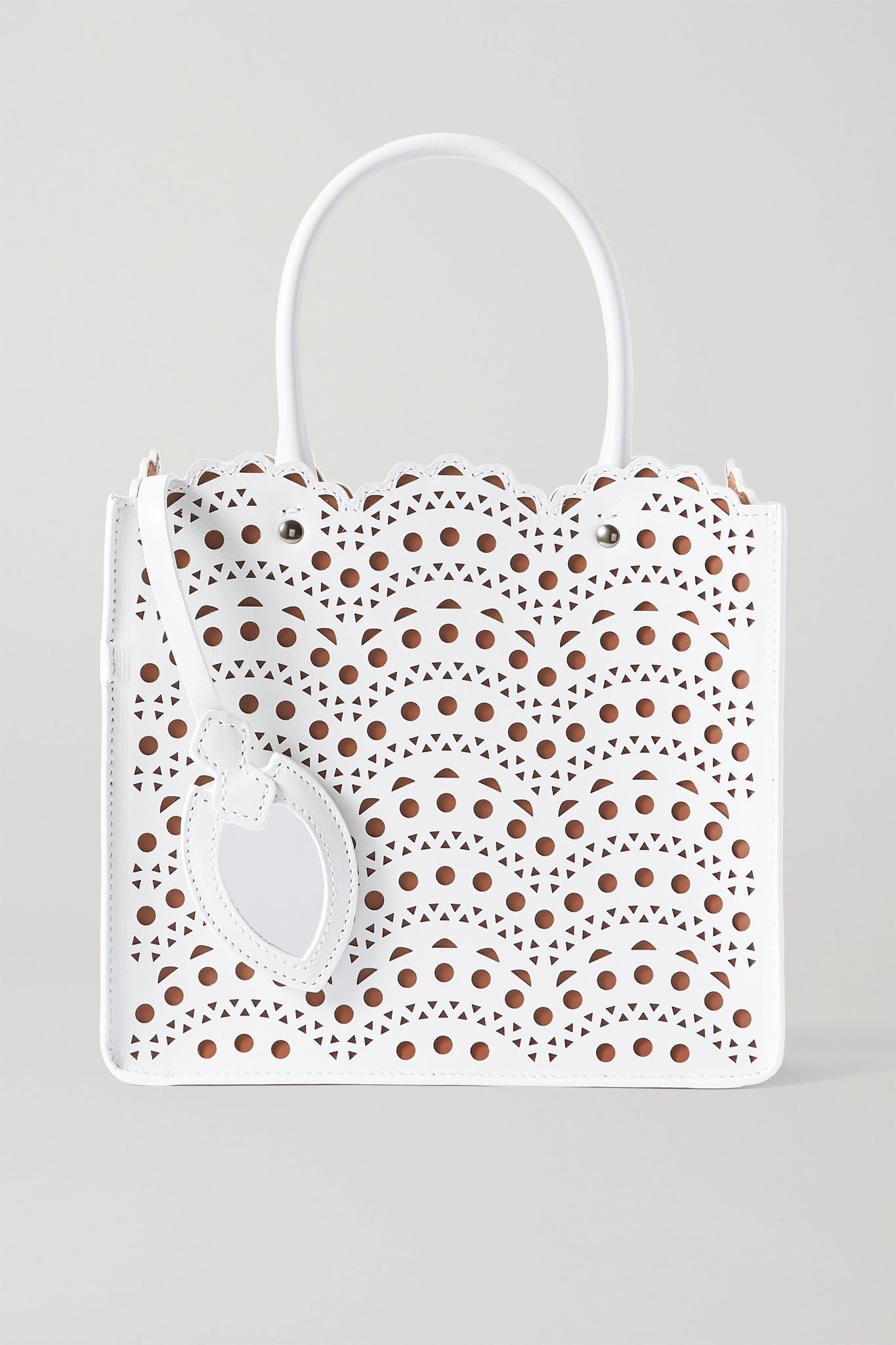 Garance mini laser-cut leather tote - 6