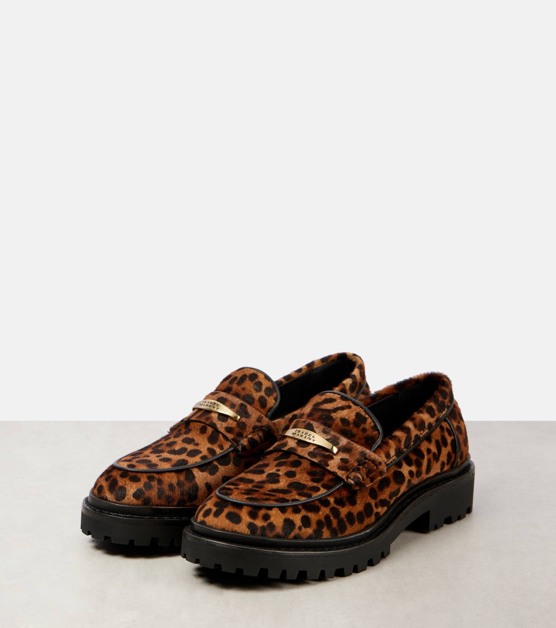 Frezza leopard-print calf hair loafers - 5