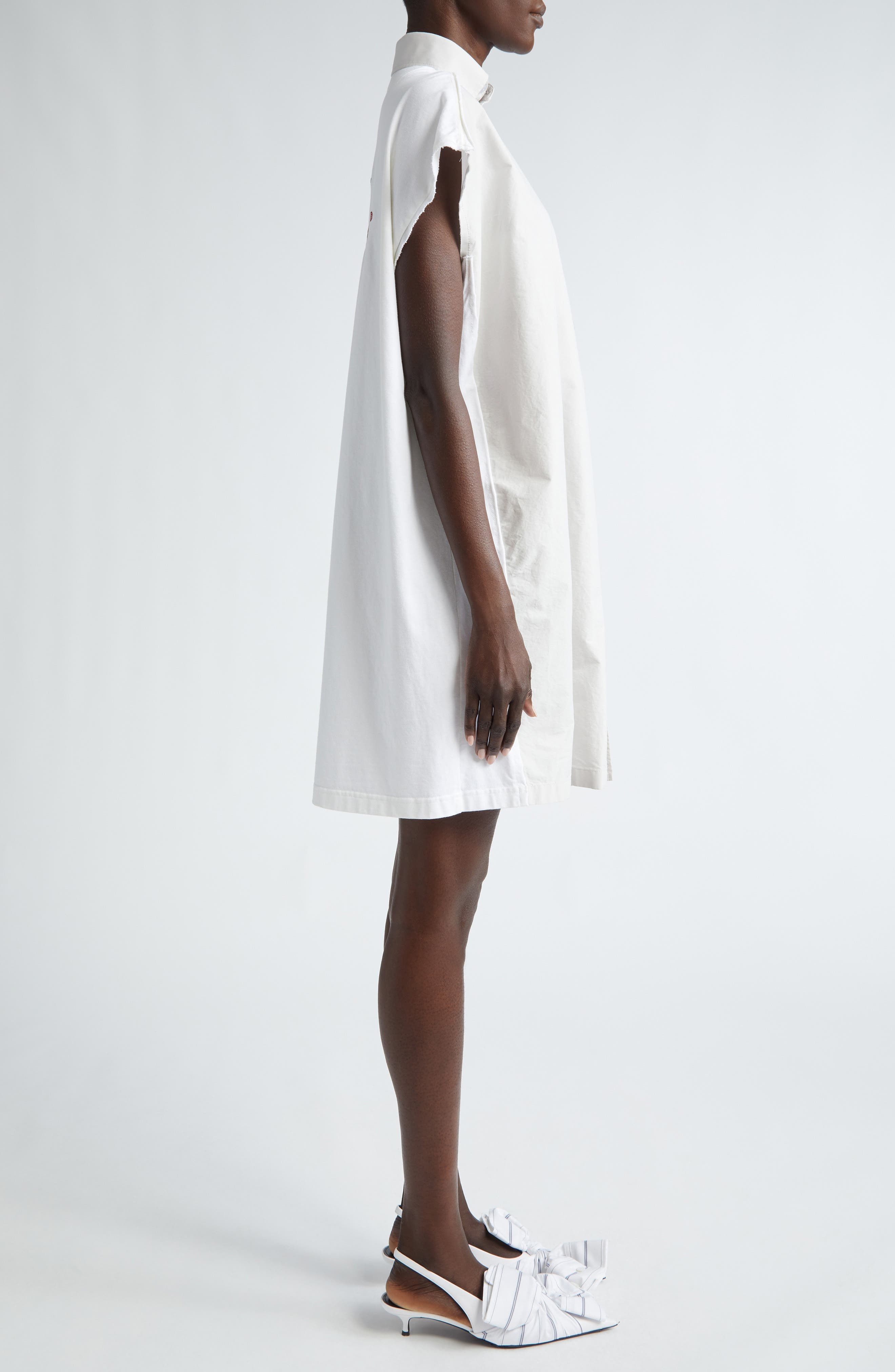 Logo Hybrid Sleeveless Shirtdress - 3