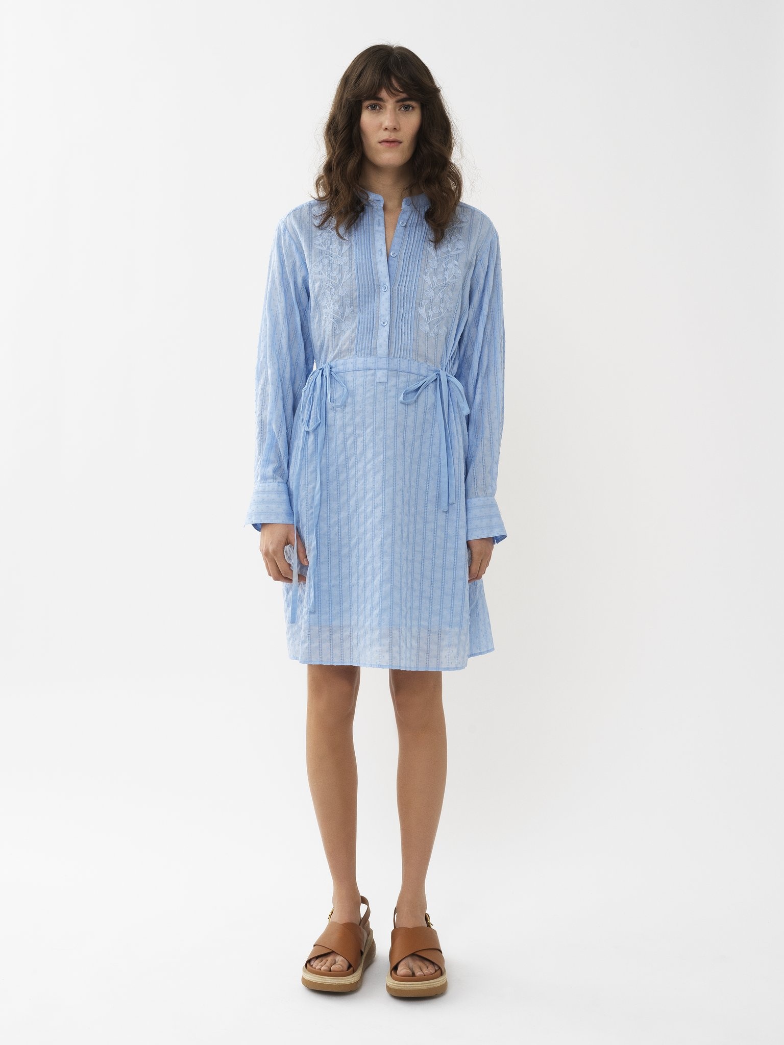EMBROIDERED SHIRT DRESS - 2