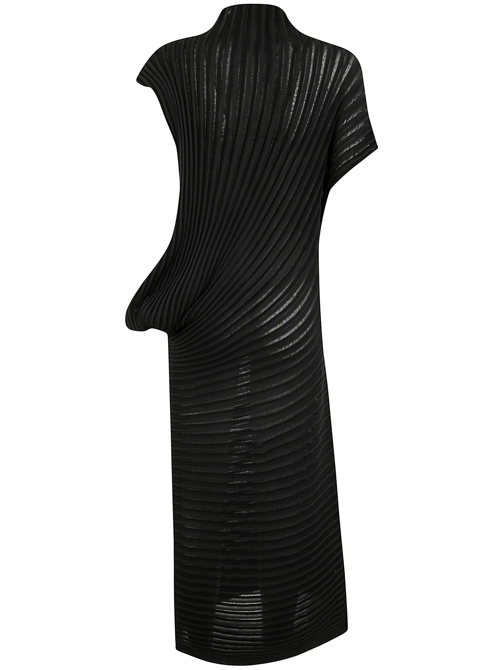 ワンピース ISSEY MIYAKE SS25 STREAM LONG DRESS (IM56KH822 15) Issey Miyake Pleated Long Dress In Black | ModeSens