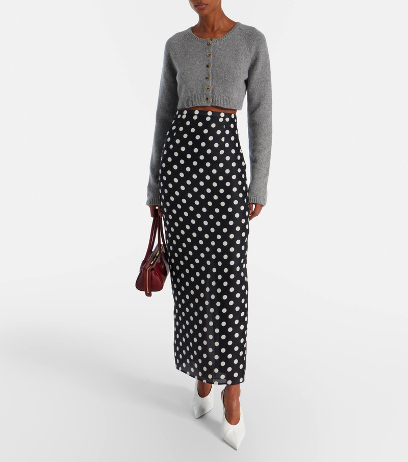 KHAITE Steph cropped cashmere cardigan outlook