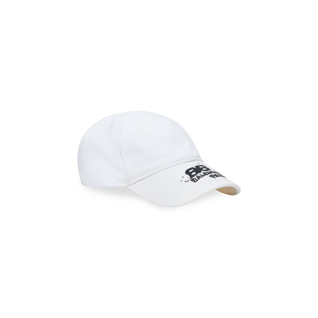 Hand Drawn Bb Icon Cap in White - 2