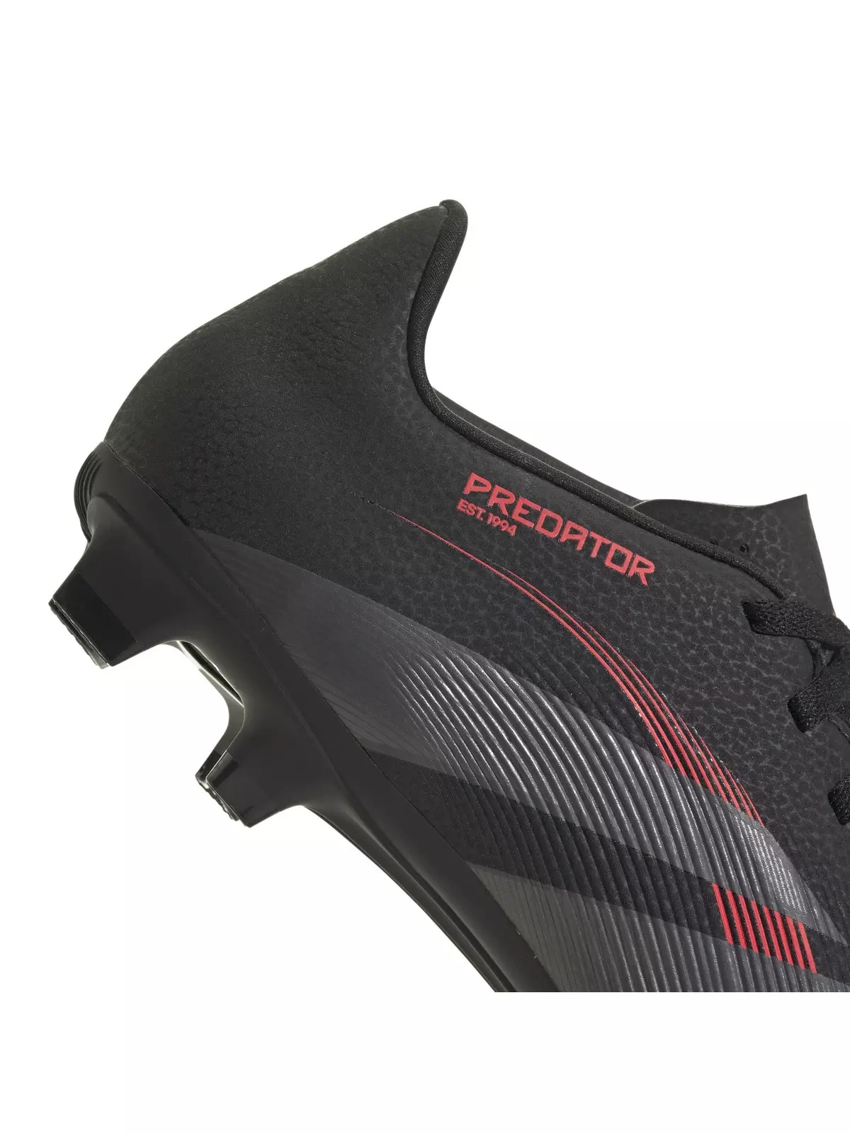 Predator Club MG "Core Black/Grey Four/Lucid Red" Unisex Soccer Cleat - 8