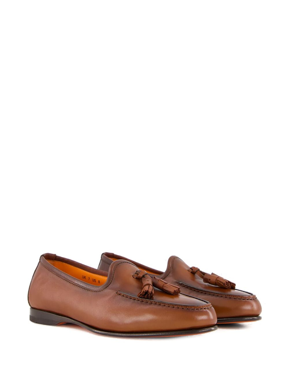 leather tassel loafers - 3