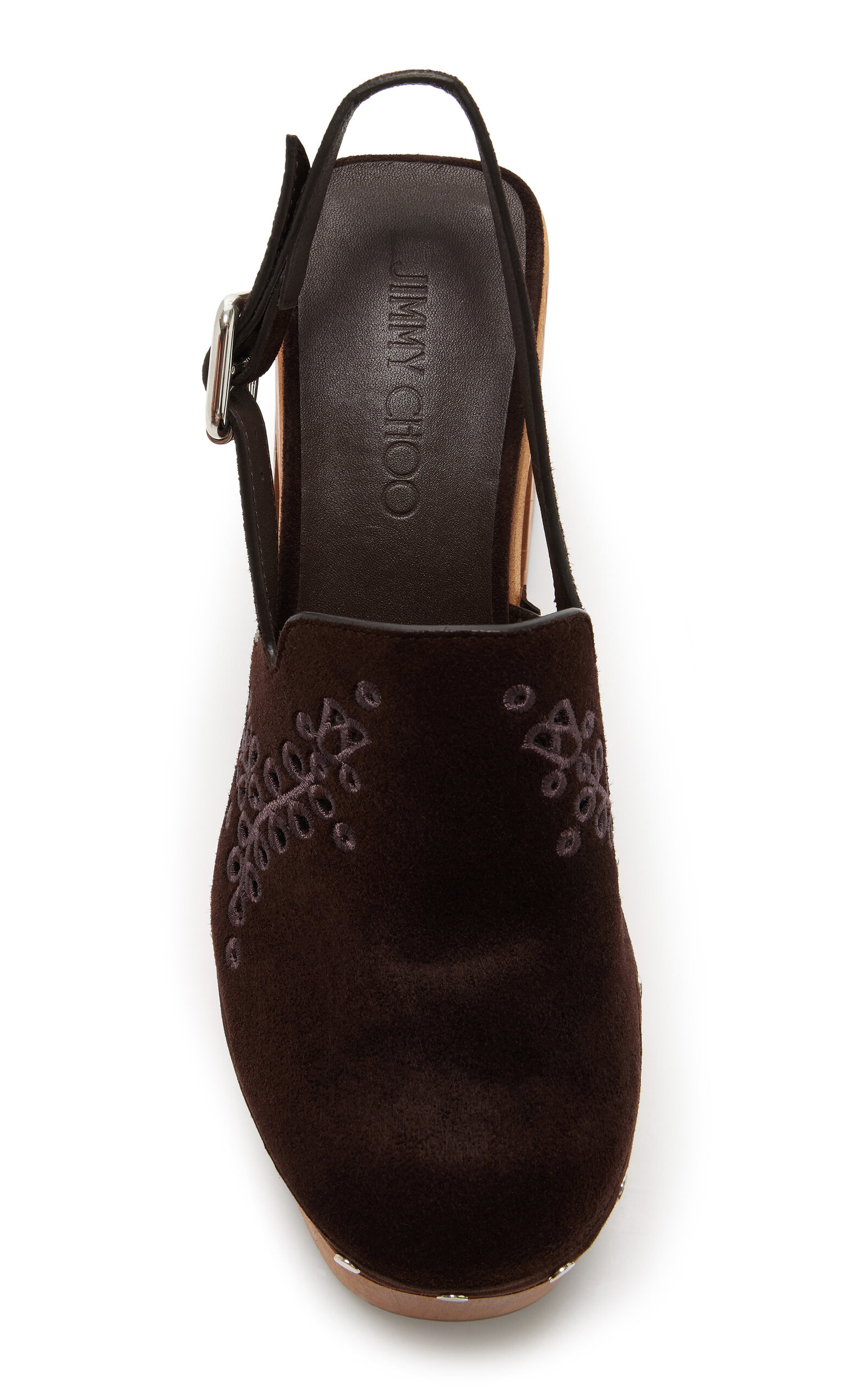Alida Suede Platform Clogs brown - 3
