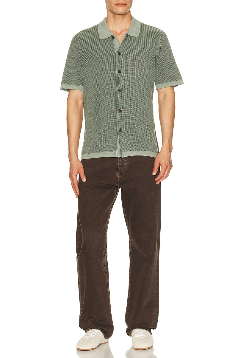 FAHERTY Short Sleeve Sunwashed Knitted Shirt outlook