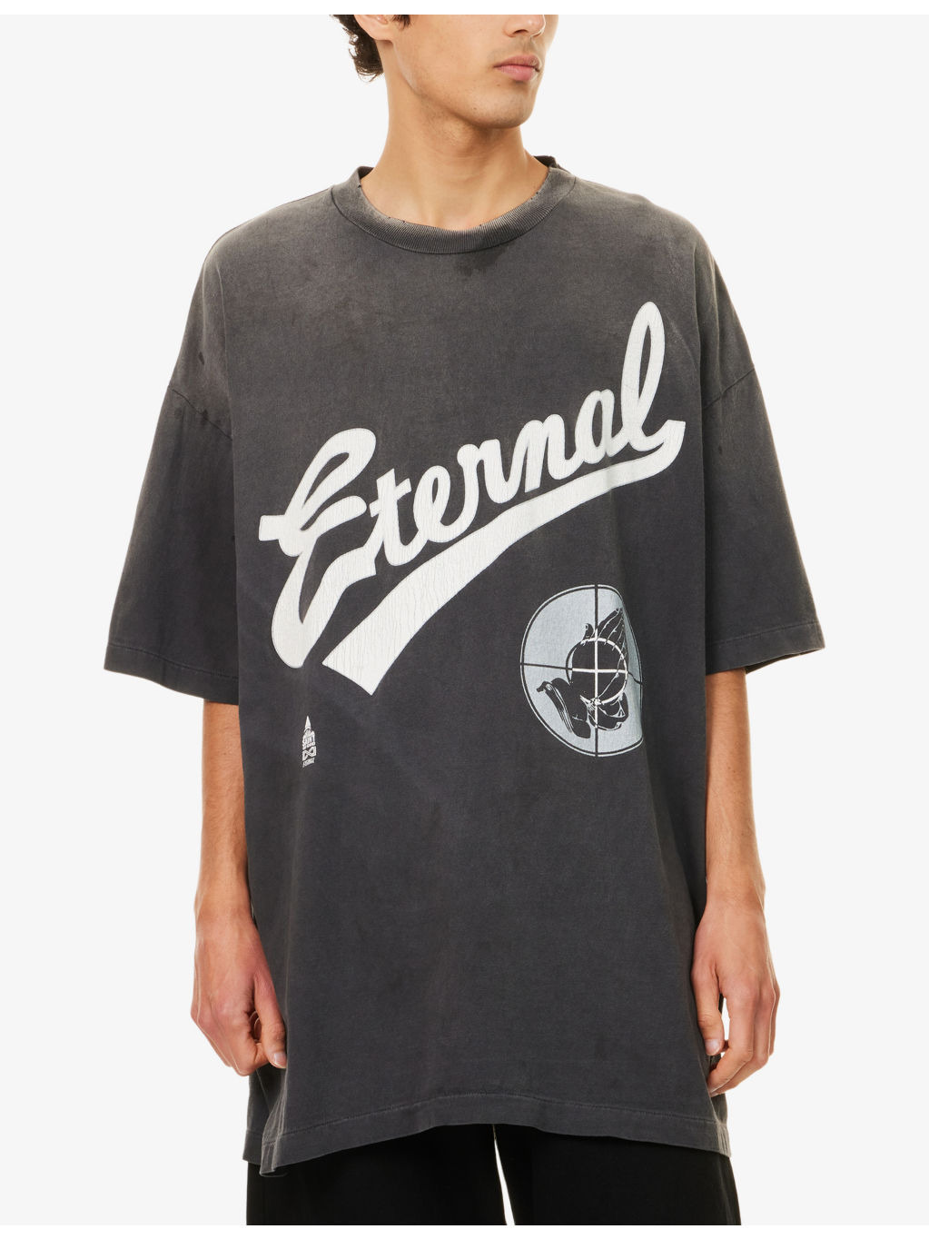 Oversized Graphic-Print Cotton T-Shirt - 3