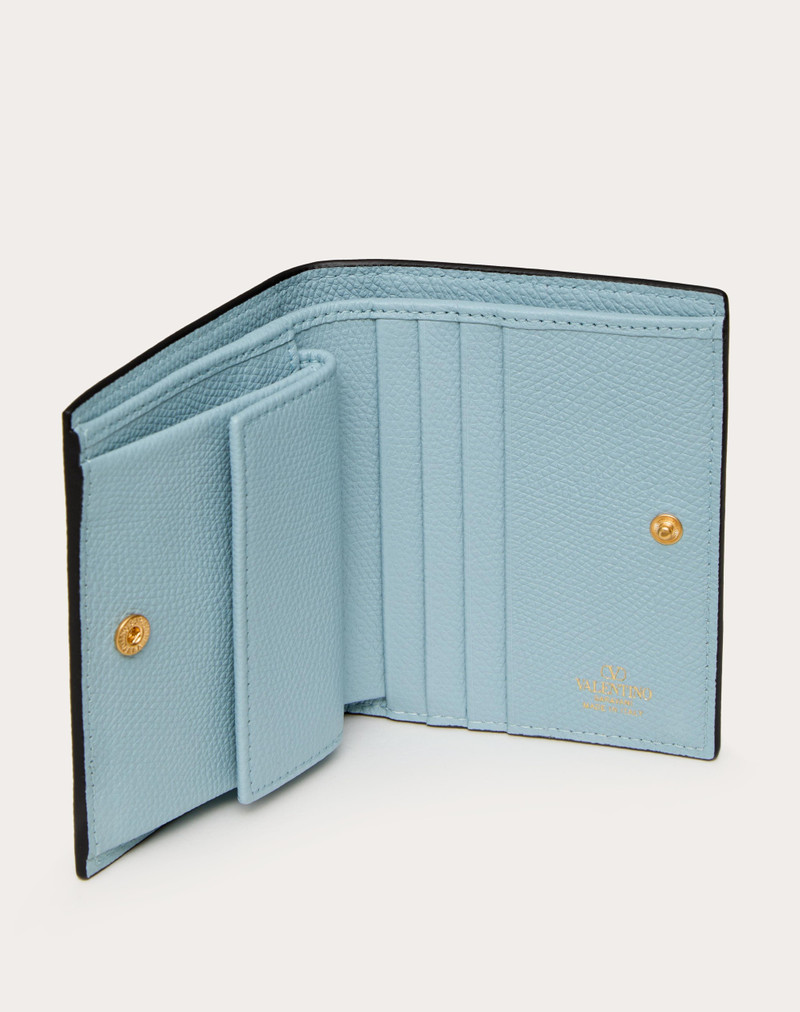 Valentino COMPACT VLOGO SIGNATURE GRAINY CALFSKIN WALLET outlook