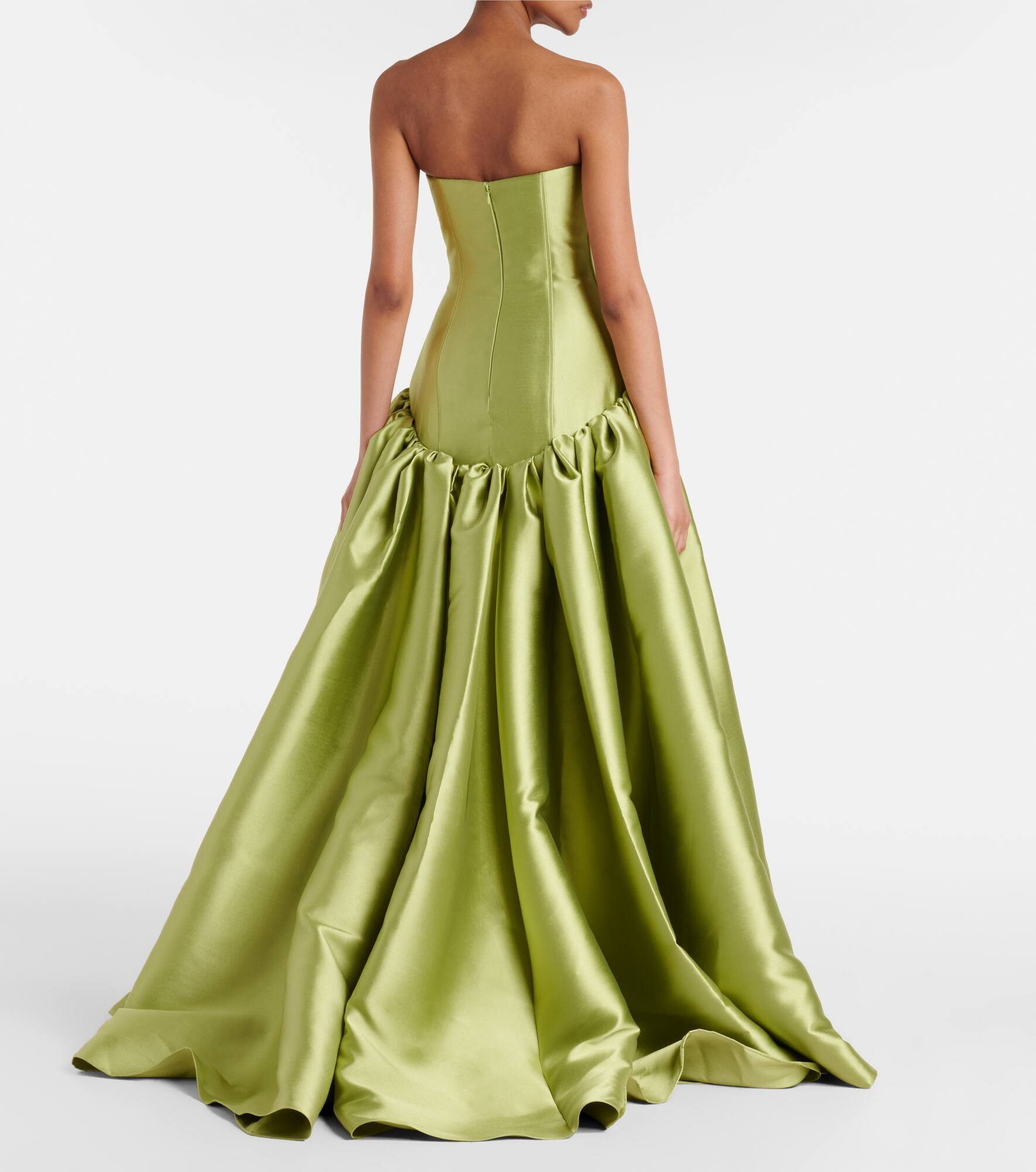 Cassias bandeau satin gown - 3