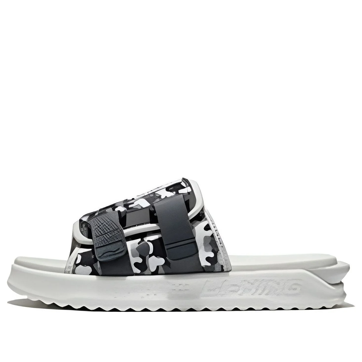 Li-Ning Fashion Slides 'White Black Camo' AGAS011-3 - 1