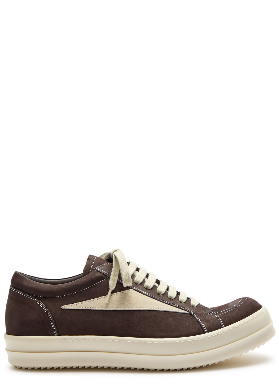 Rick Owens Suede and Leather Sneakers - 1