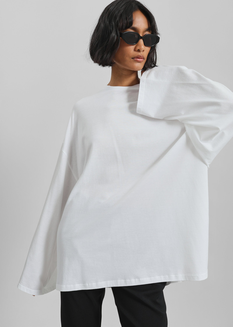 Rio Oversized Sleeve Tee - White 4