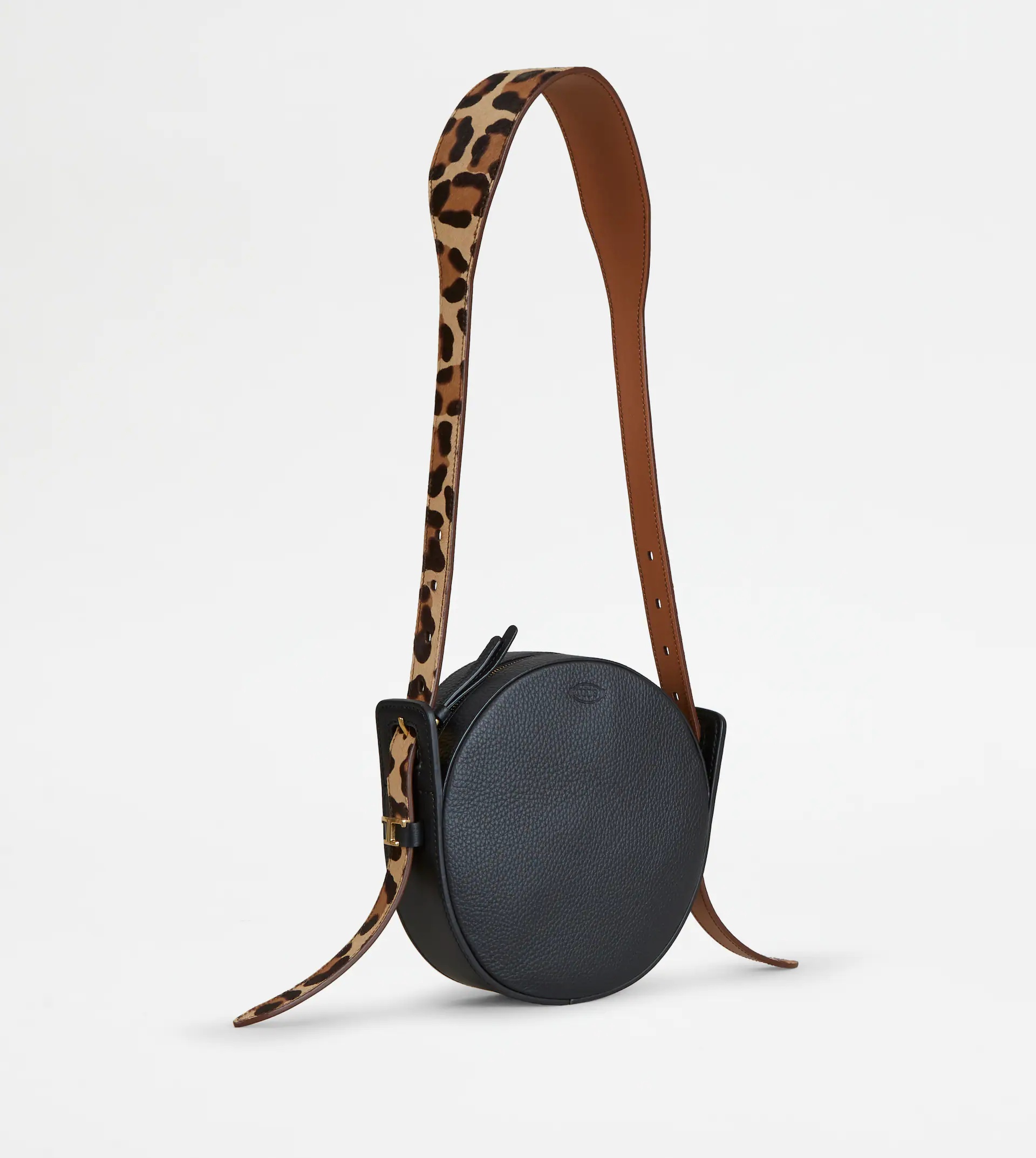 CROSSBODY BAG IN LEATHER MINI - BLACK - 4