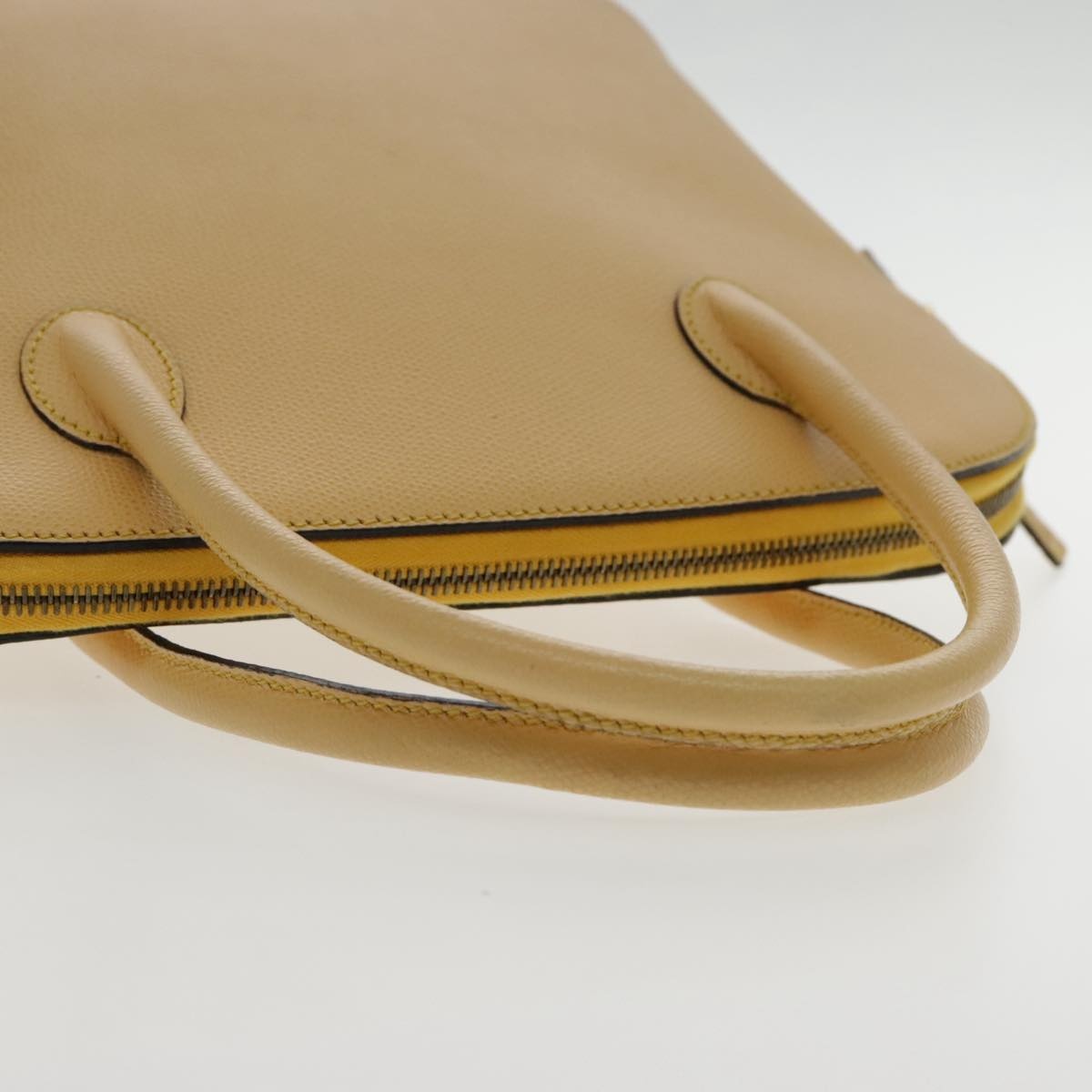 CELINE Hand Bag Leather Yellow Gold - 7