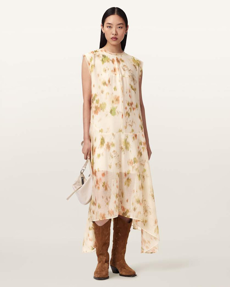 ALLSAINTS TANNER FLORAL MIDI DRESS outlook