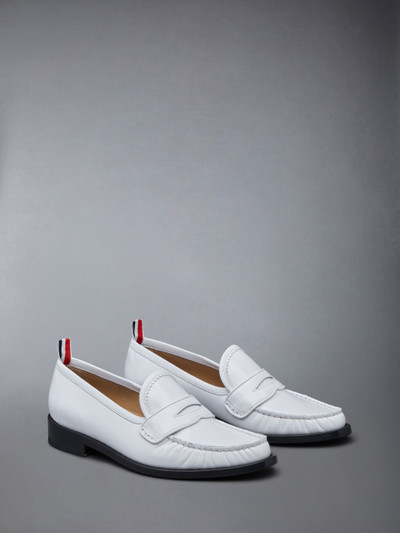 Thom Browne penny-slot RWB loafers outlook