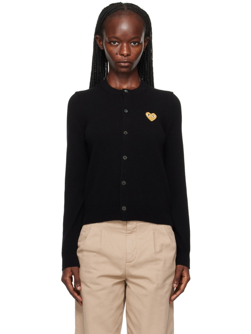 Black Gold Heart Cardigan - 1