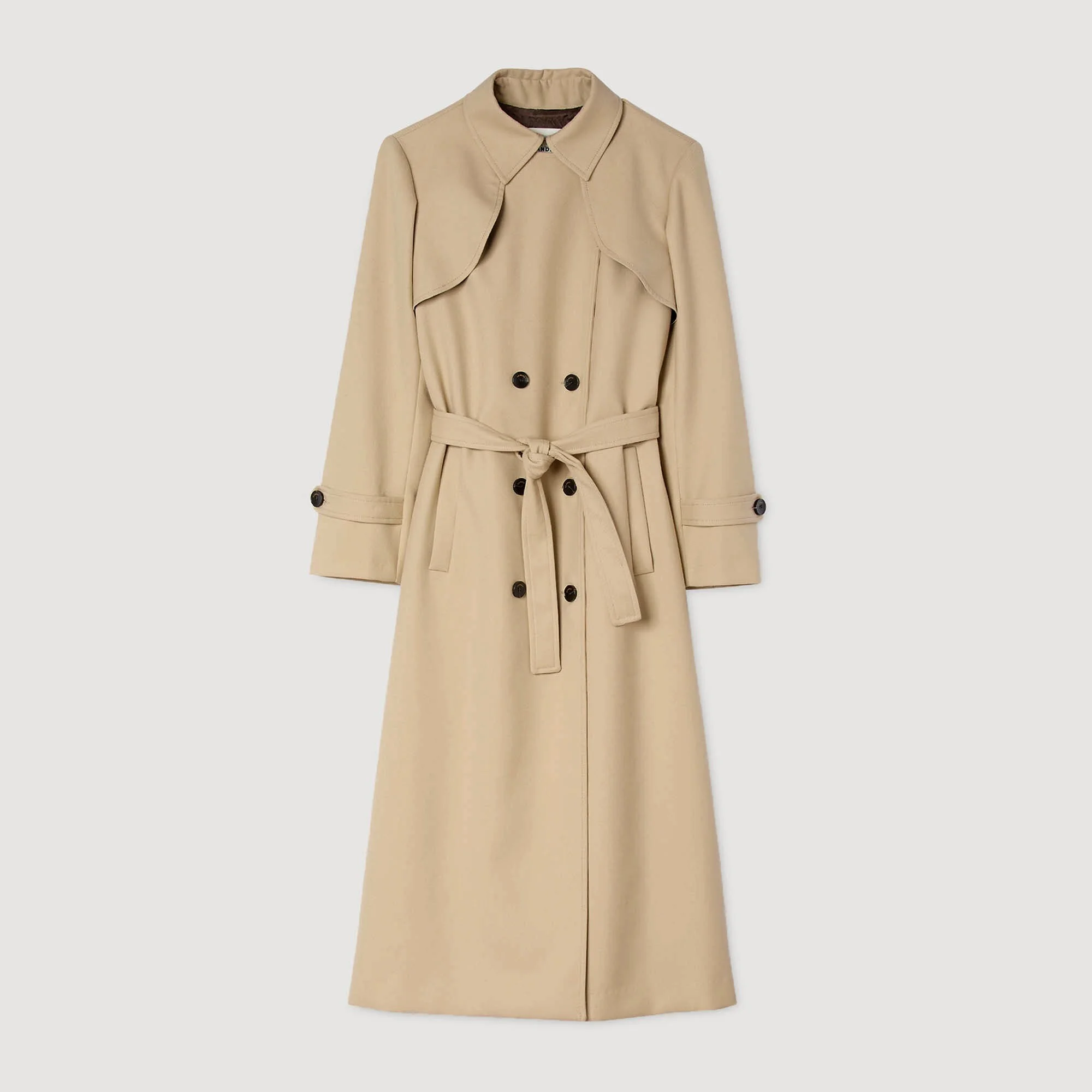 BELTED DOUBLE-BREASTED TRENCH - 1