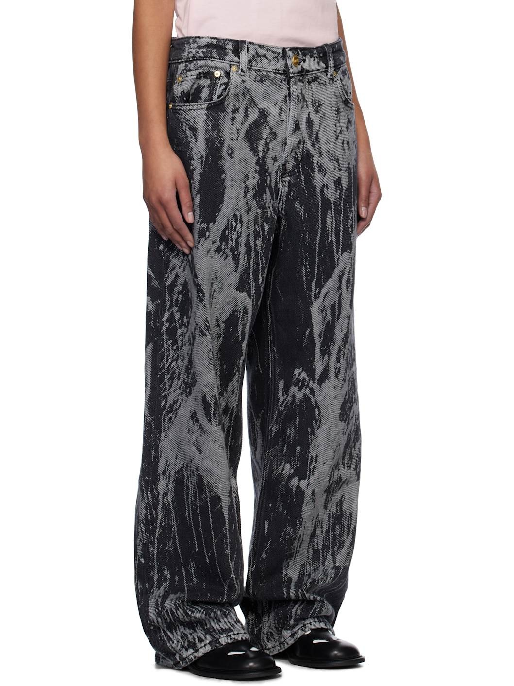 Black Heavy Denim Izey Jeans - 2