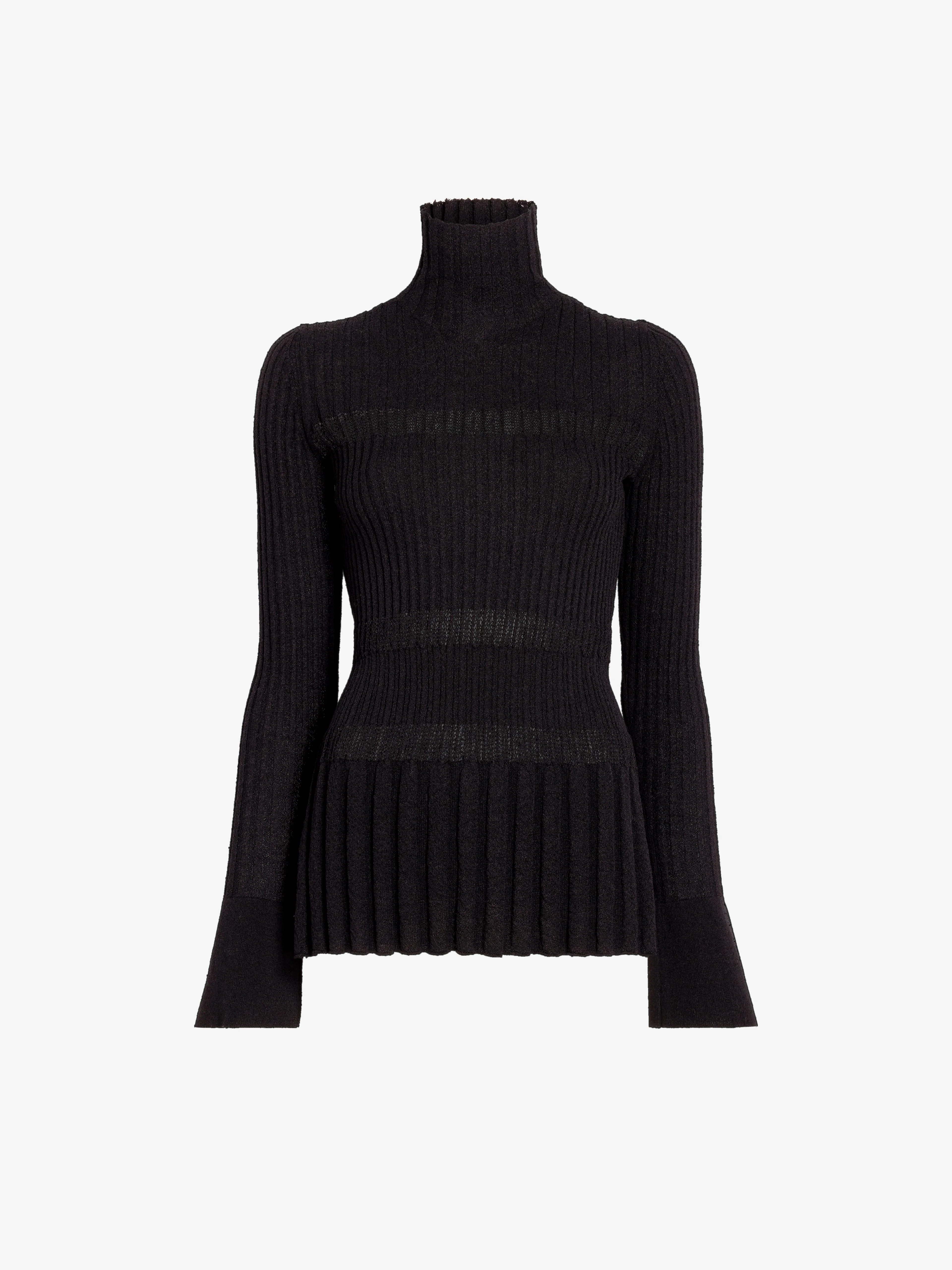 Rosario Top in Textured Merino Wool - 1