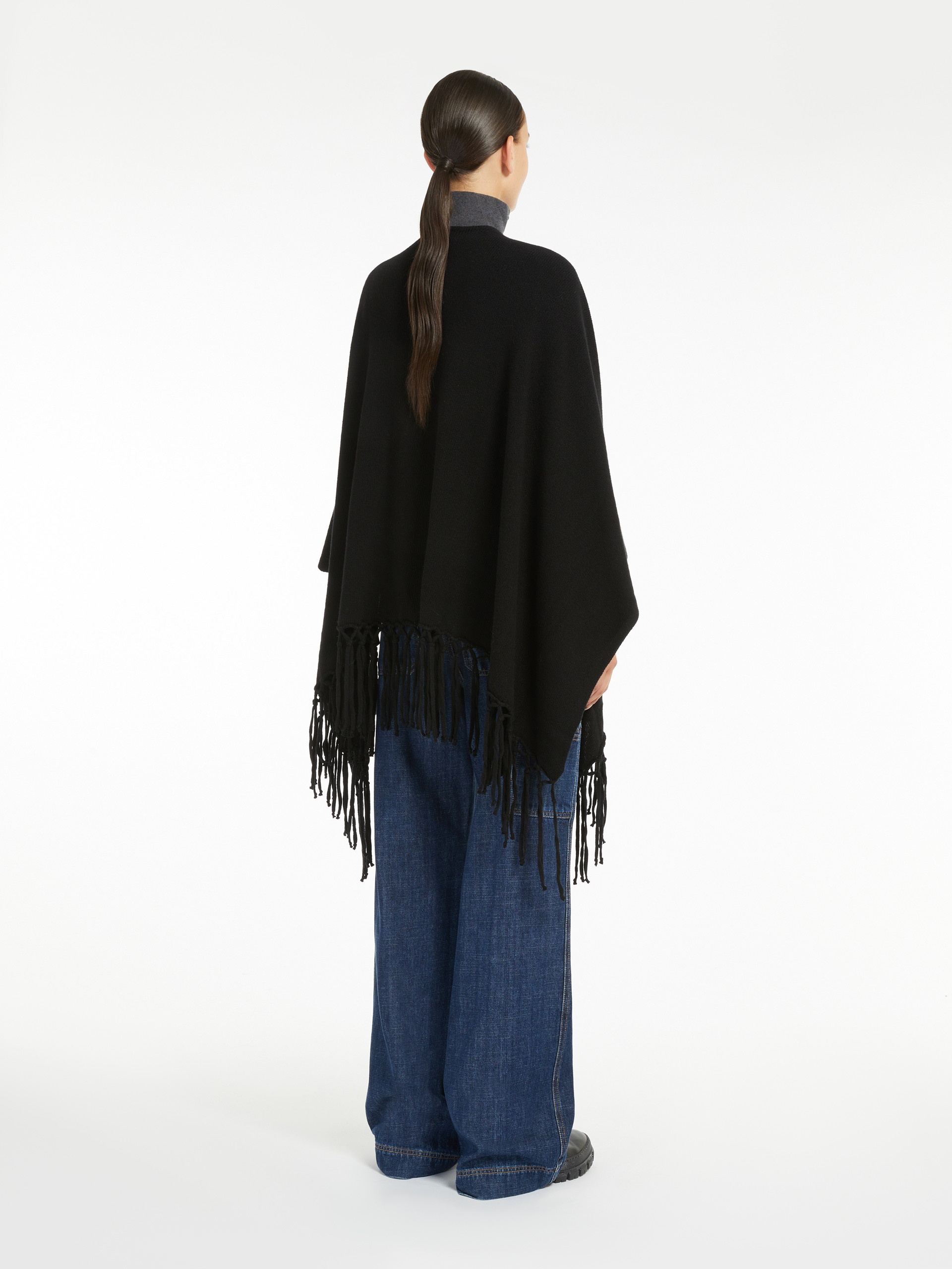 POMPOSA Pure wool poncho - 4