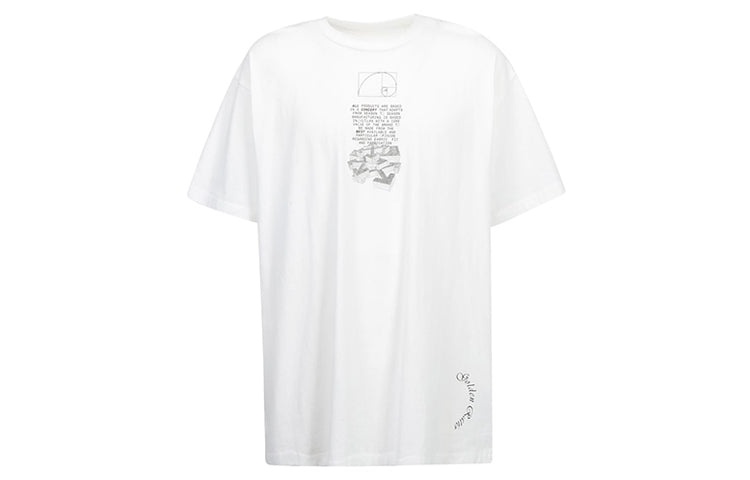 Off-White SS20 Dripping Arrows Logo Loose Short-Sleeved OMAA038R201850050110 - 2