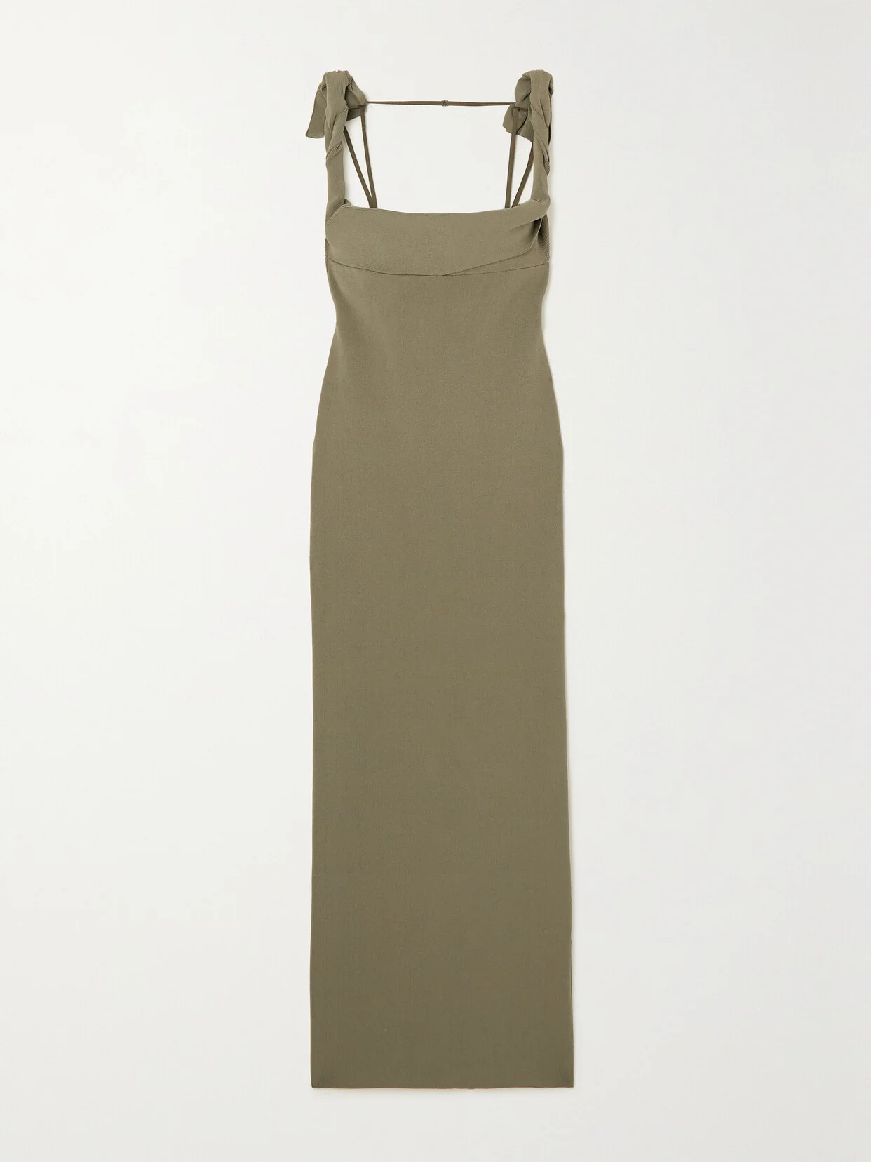 Open-back Stretch-knit Maxi Dress - 1