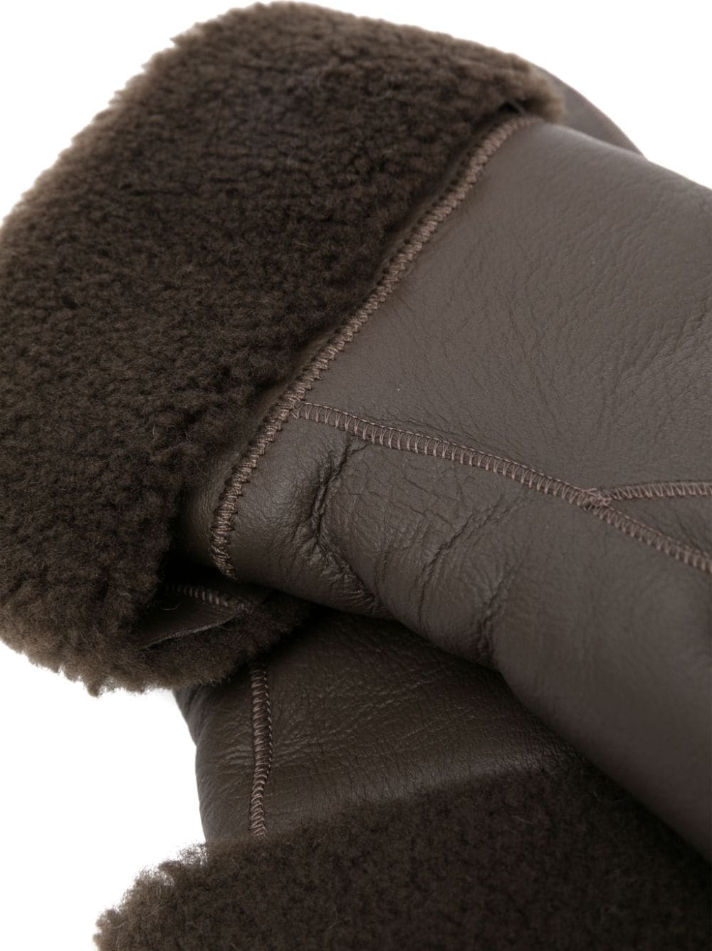 short lambskin mittens - 2