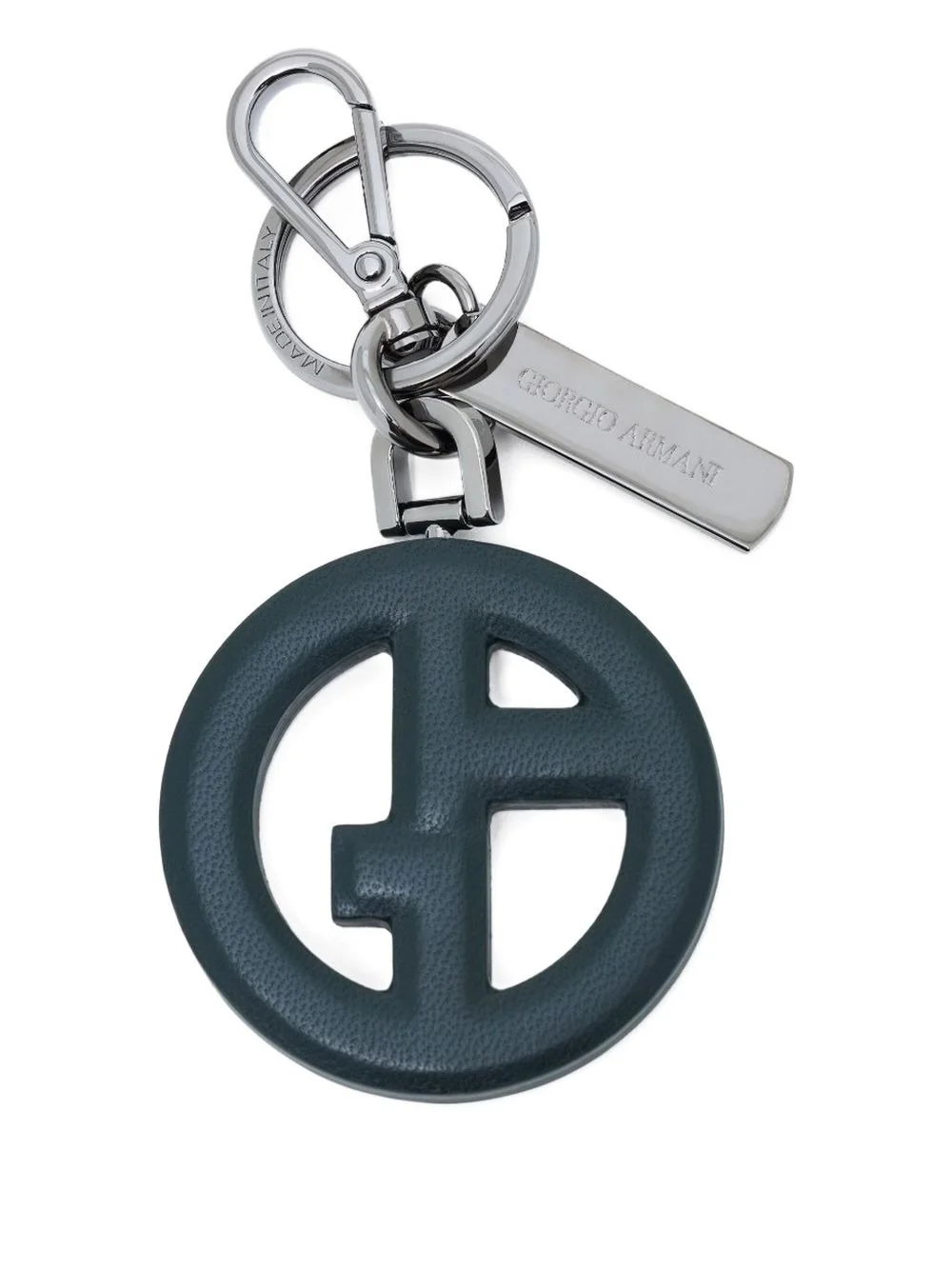 GA logo leather keyring - 1