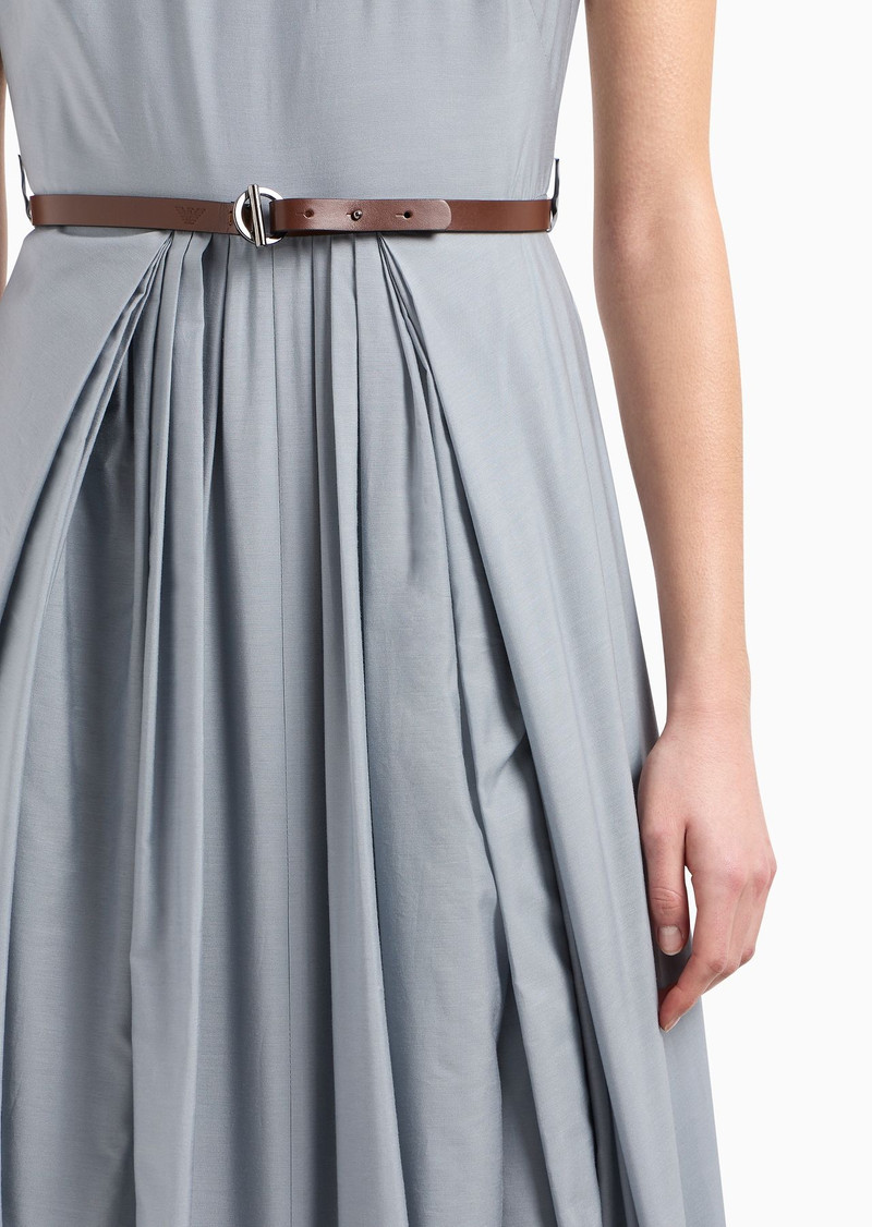 Icon ASV long dress in technical Lyocell muslin 5