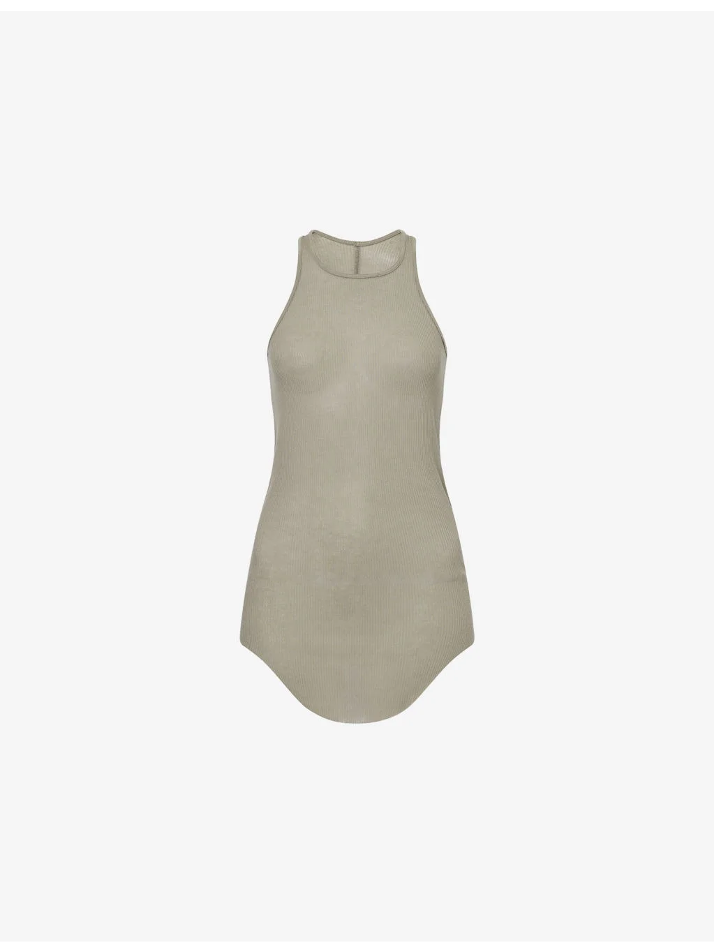 Basic Ribbed Silk-Blend Tank Top - 1