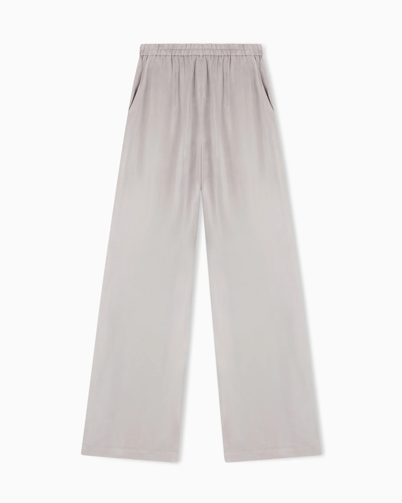 ELASTICATED-WAIST TROUSERS IN FLOWING WASHED LYOCELL - 1
