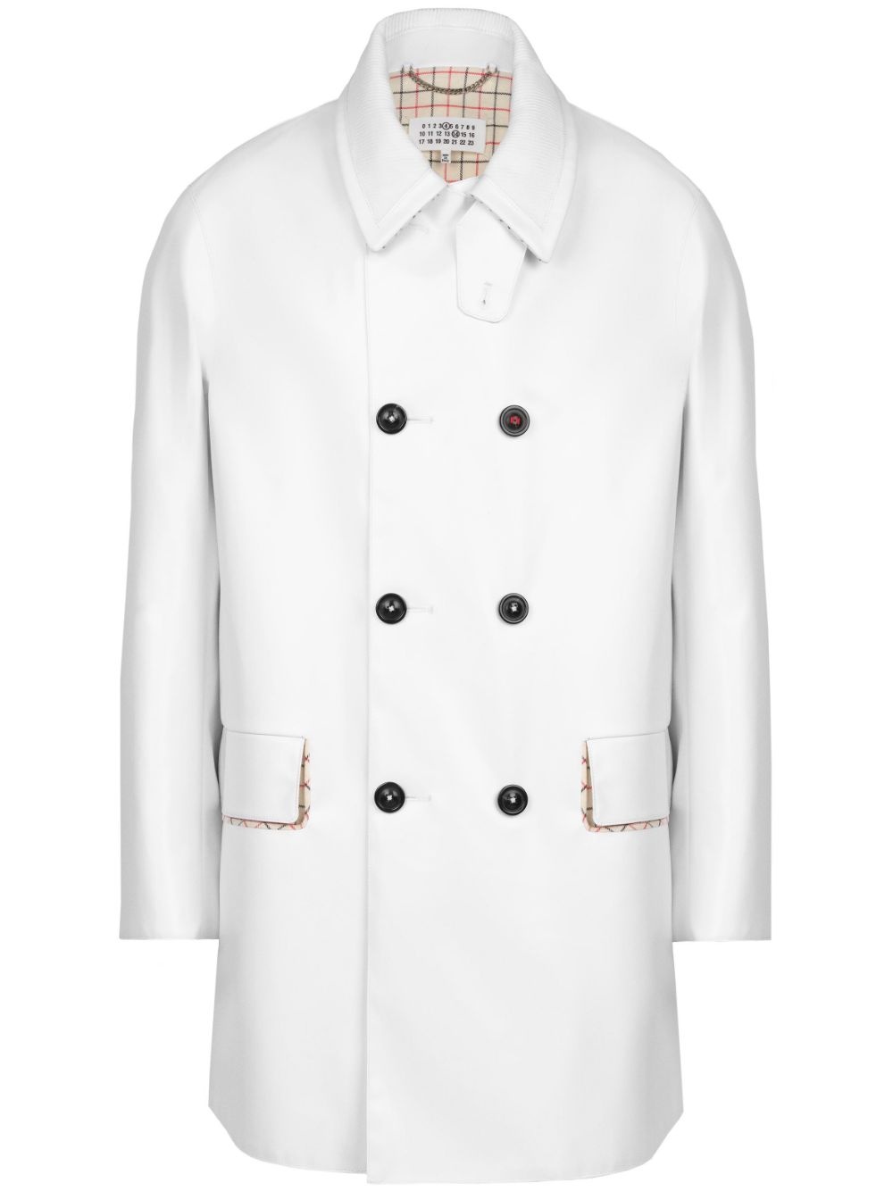 double-breasted coat - 1