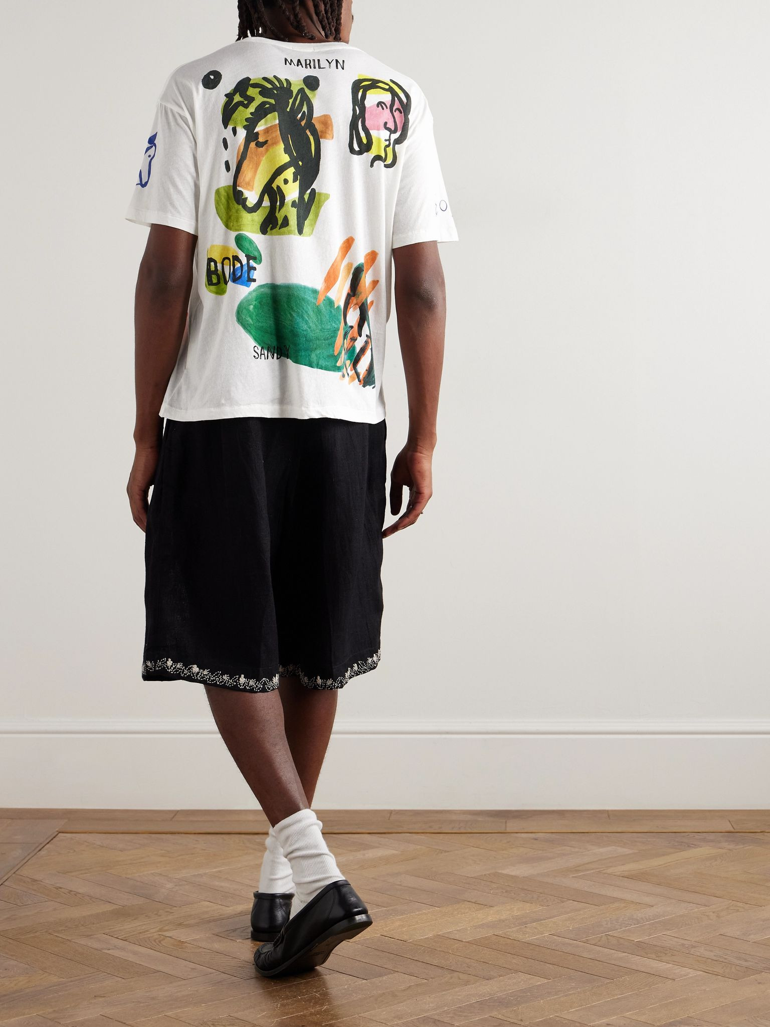 Collage Printed Cotton-Jersey T-Shirt White - 2