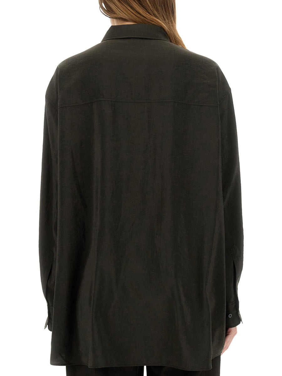 Lemaire Women Long Shirt With Tie - 3