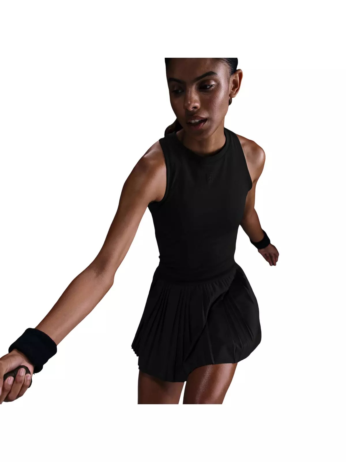 Women's Court Advantage Dri-FIT Pleated Tennis Skirt -Black - 5