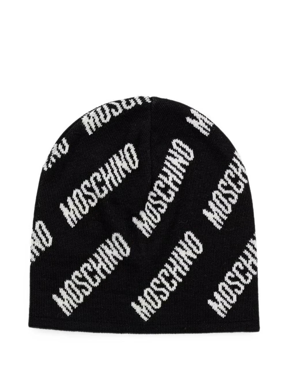 logo-intarsia beanie hat - 1