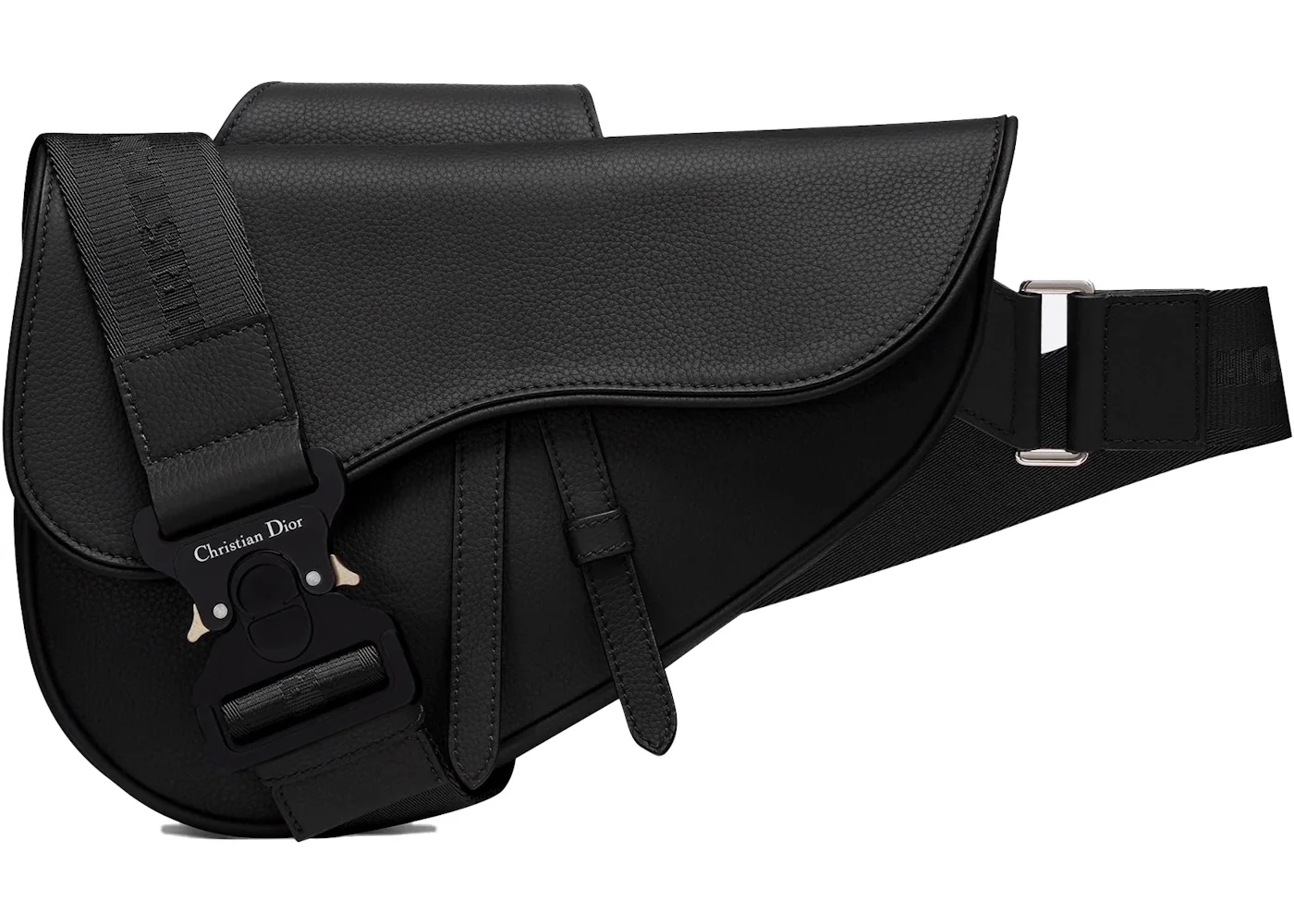 Dior Saddle Bag Grained Calfskin Black - 1