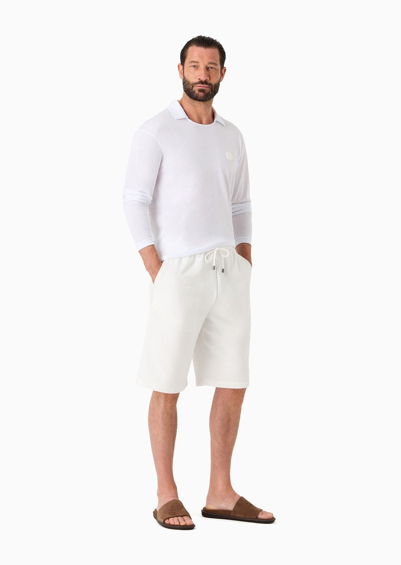 GIORGIO ARMANI Pima cotton jersey long-sleeved jumper outlook