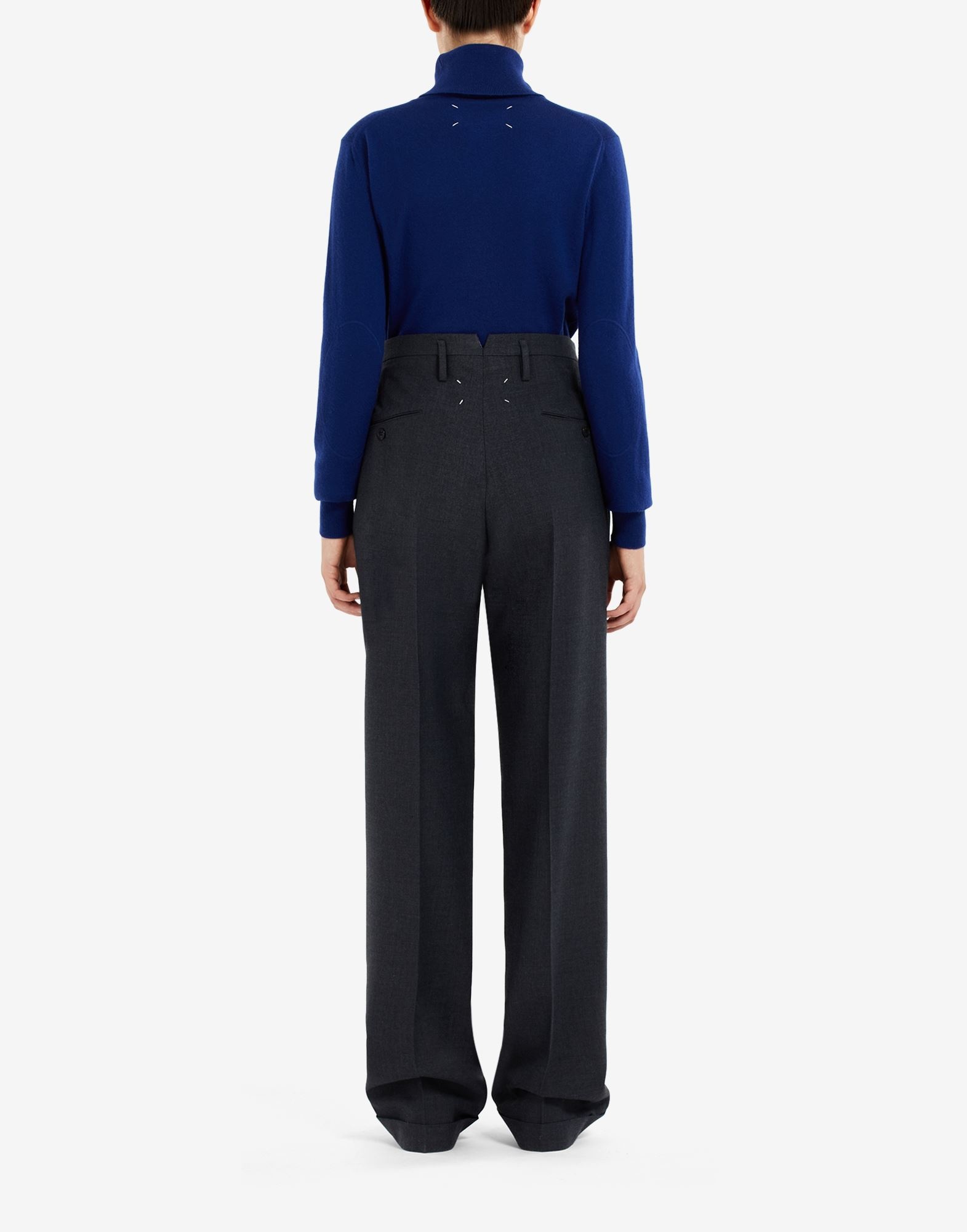 High-waisted pleated trousers - 4