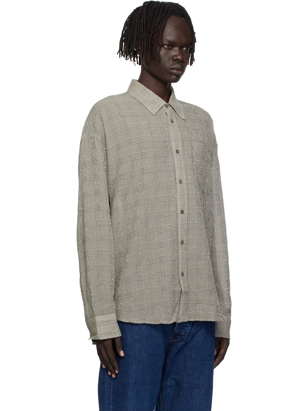 Gray Wide Fit Shirt - 2