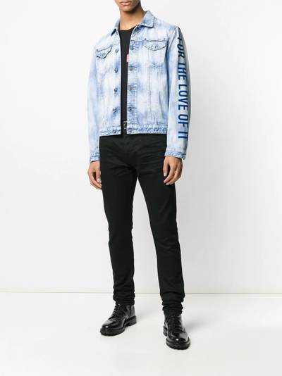 DSQUARED2 logo print denim shirt outlook