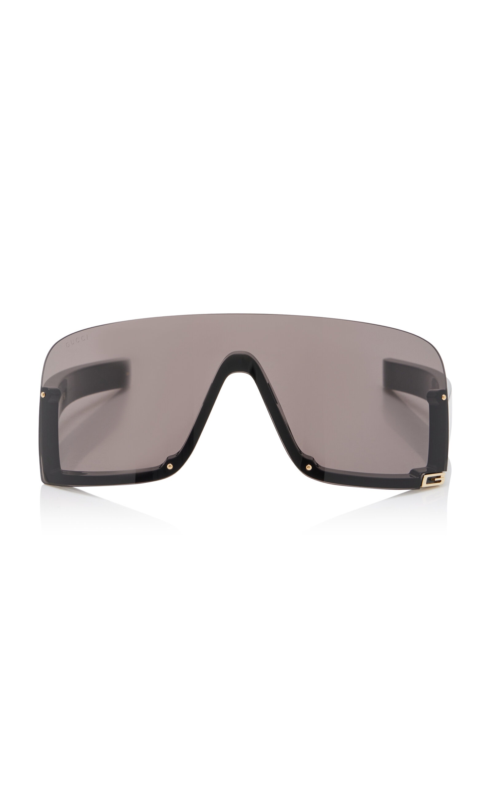 Mask-Frame Acetate Sunglasses black - 1