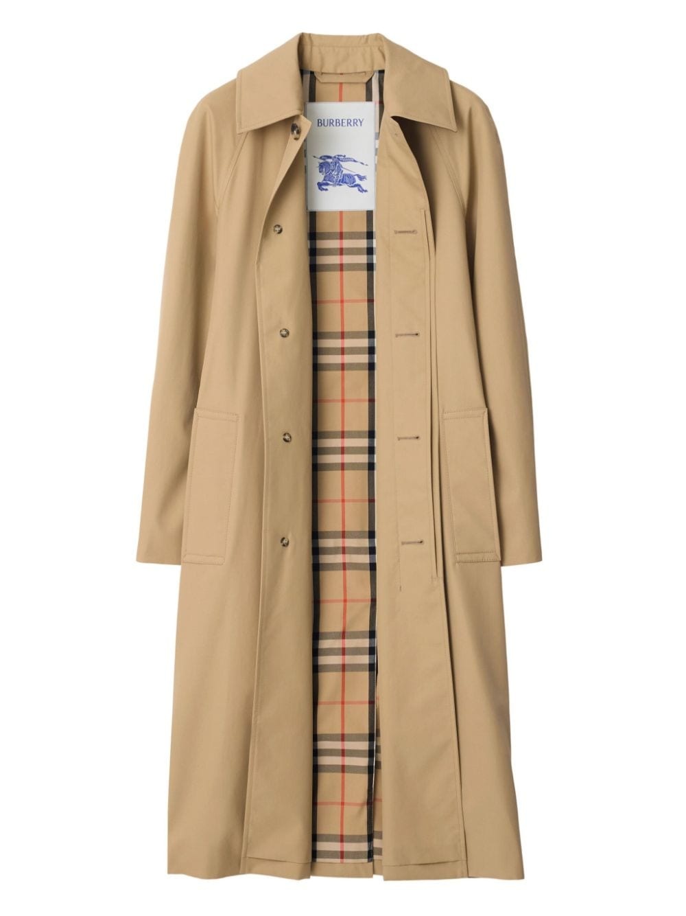 long gabardine car coat - 7